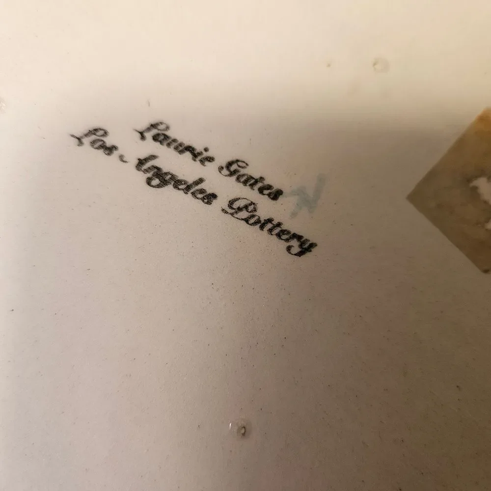 Laurie Gates Los Angeles Pottery Decorative Lime Design Ceramic Tile Trivet‎ 6" - Picture 4 of 6